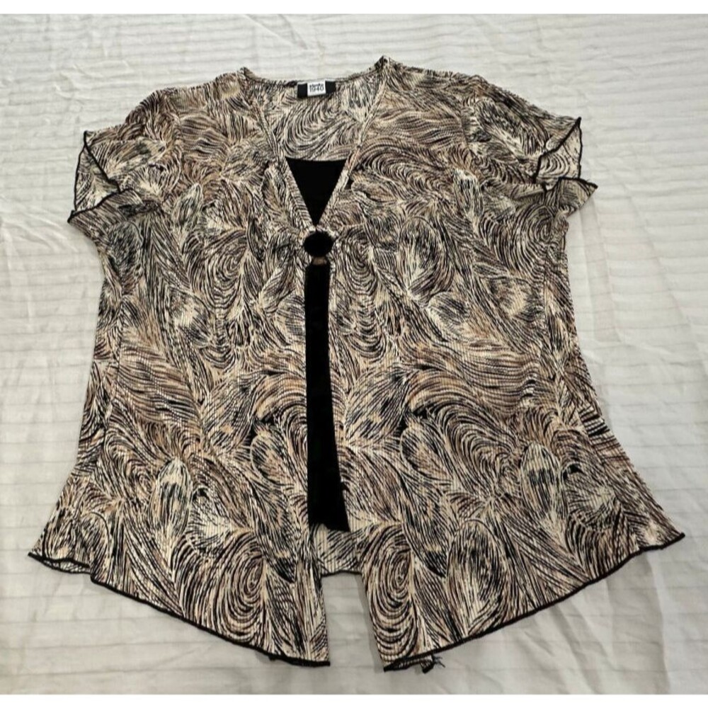 STUDIO 1940 WOMENS BLOUSE TOP SIZE L